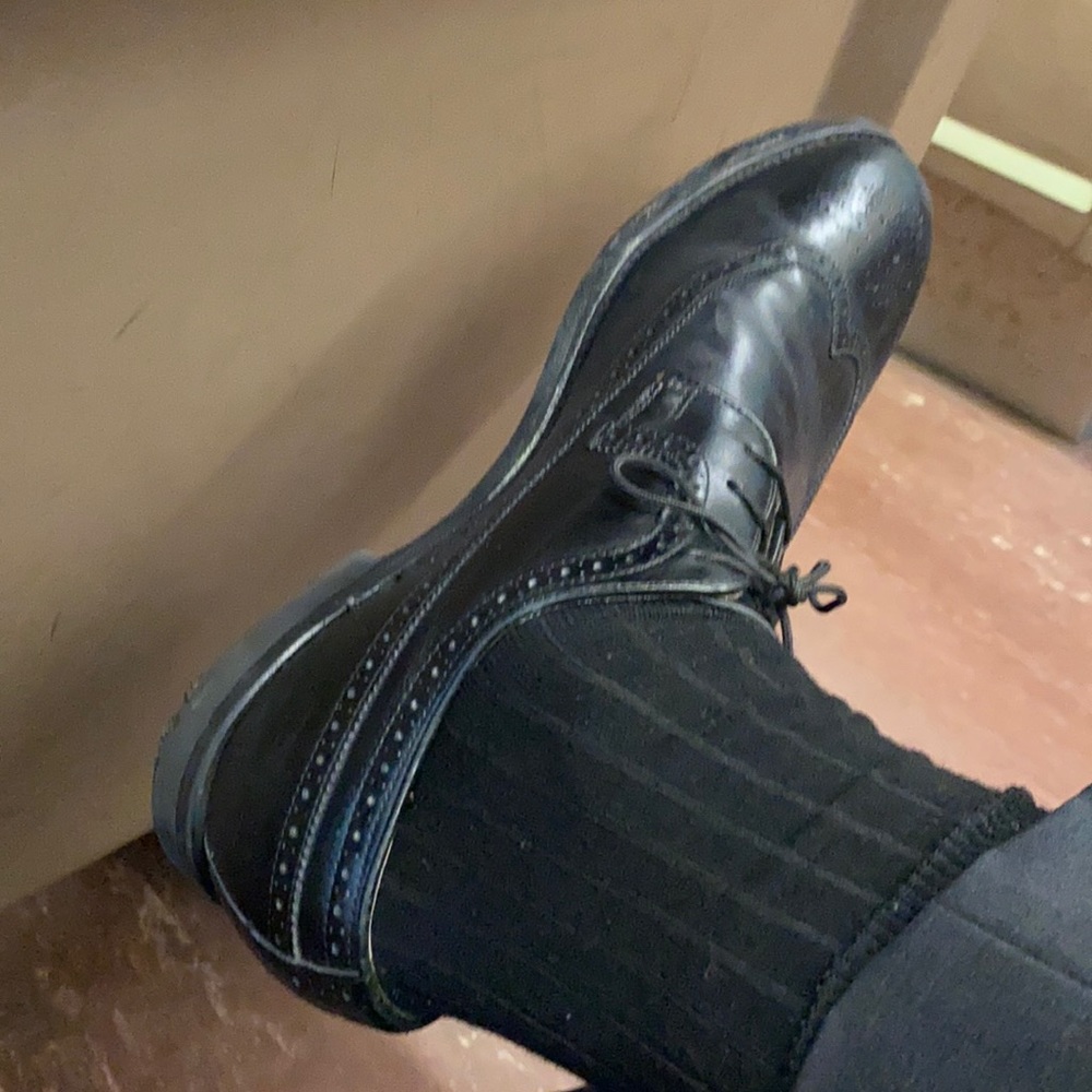 Johnston and Murphy Concord wingtip all black